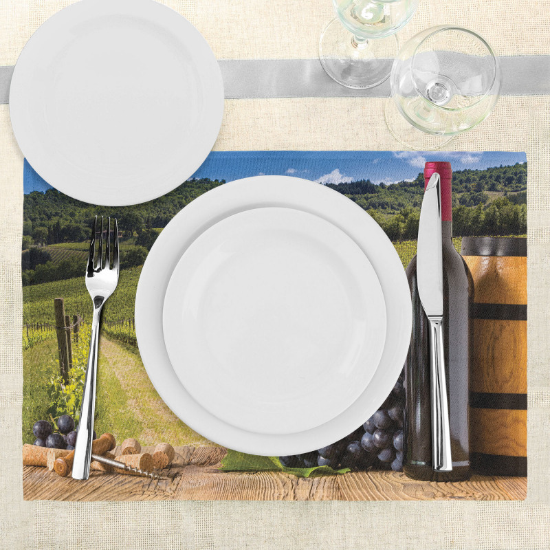 Vineyard Tuscany Grape Place Mats