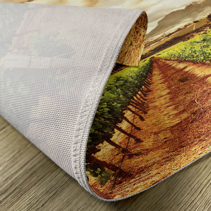 Cloudy Vineyard in Fall Place Mats