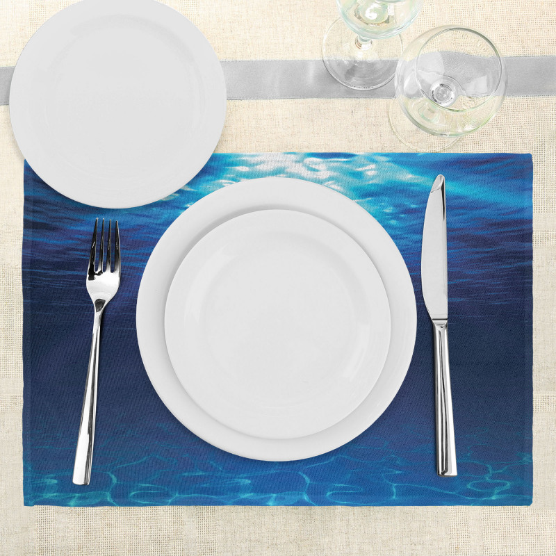 Sandy Seabed Sea Scene Place Mats