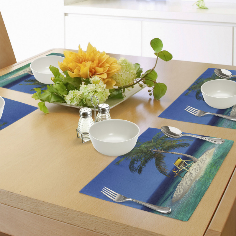 Chair Under a Palm Tree Place Mats