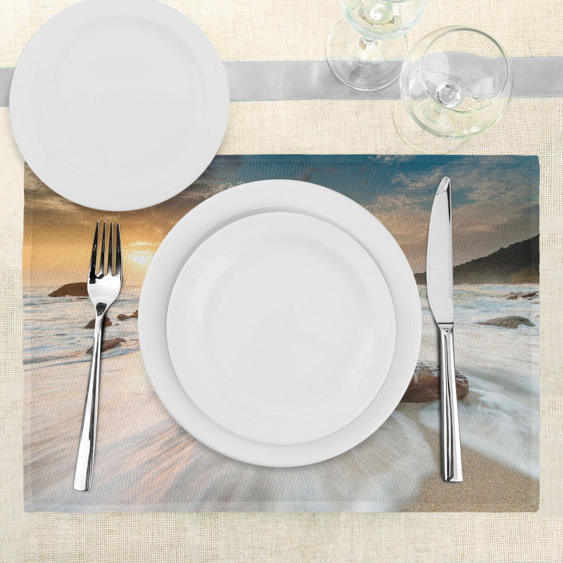 Beach and Horizon Sky Place Mats