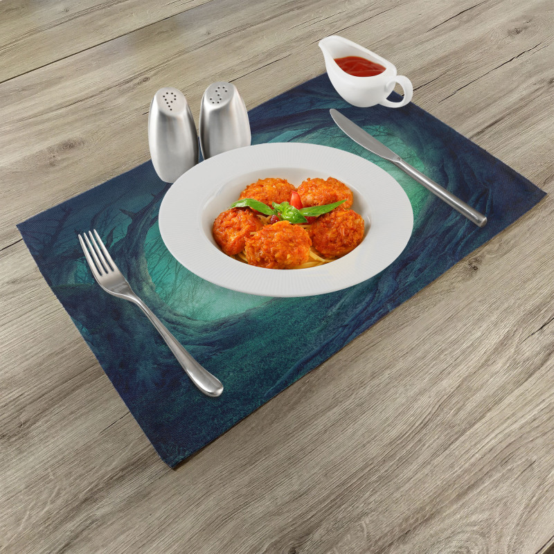 Spooky Valley in Woods Place Mats