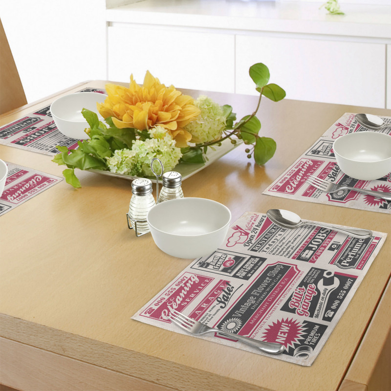 News Magazine Design Place Mats