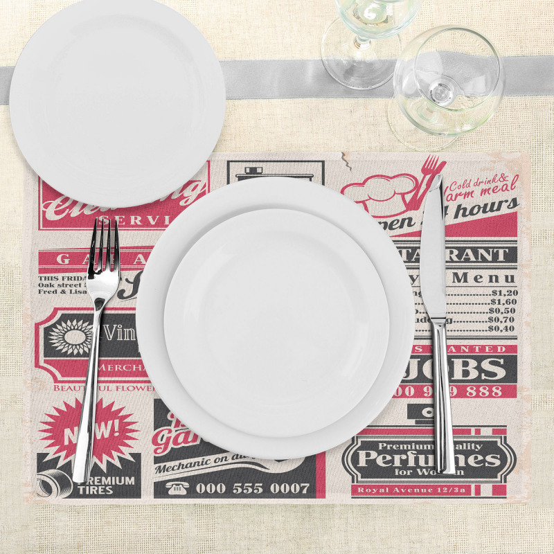 News Magazine Design Place Mats