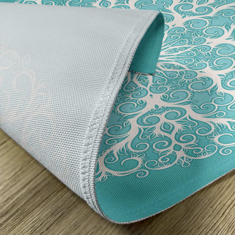 Symmetrical Floral Curves Place Mats