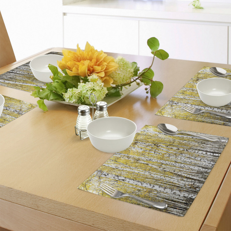 Forest Golden Leaves Place Mats