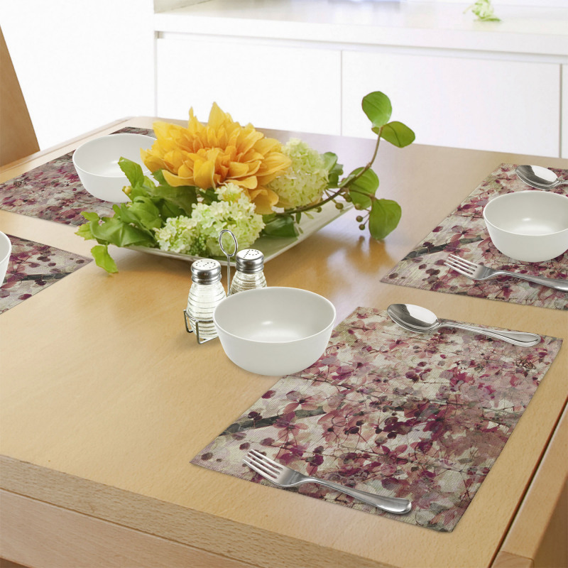 Cherry Blossoms Floral Place Mats