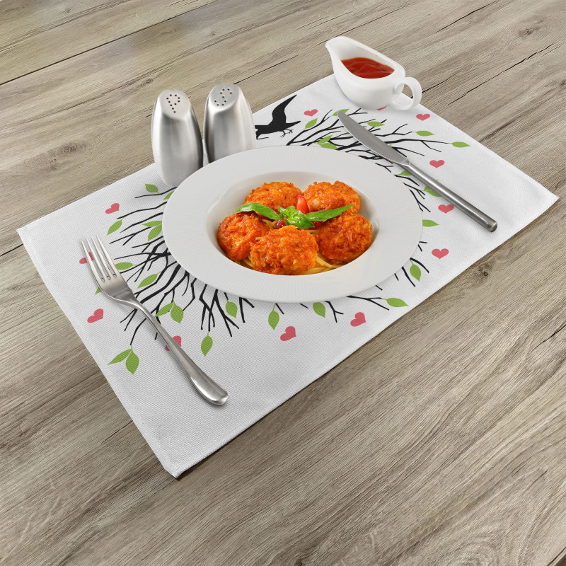 Romantic Bird Place Mats