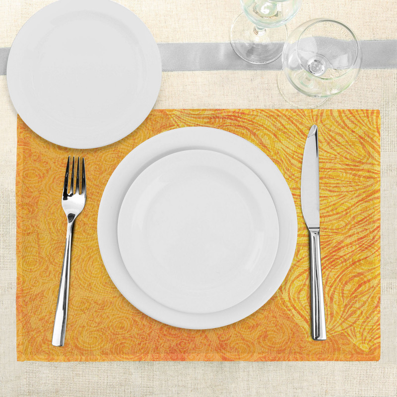 Old Tibal Grunge Motif Place Mats