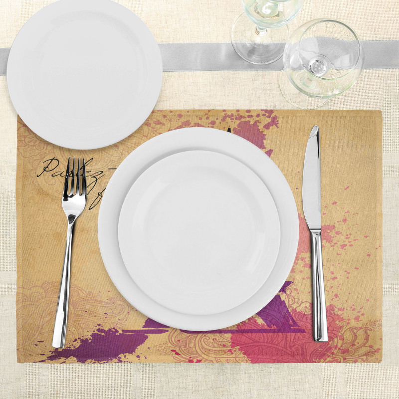 Pastel Splash Retro Place Mats