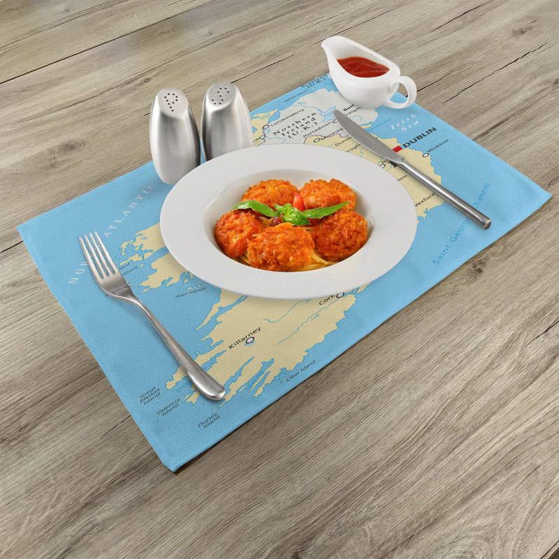 High-Detailed Mapping Place Mats