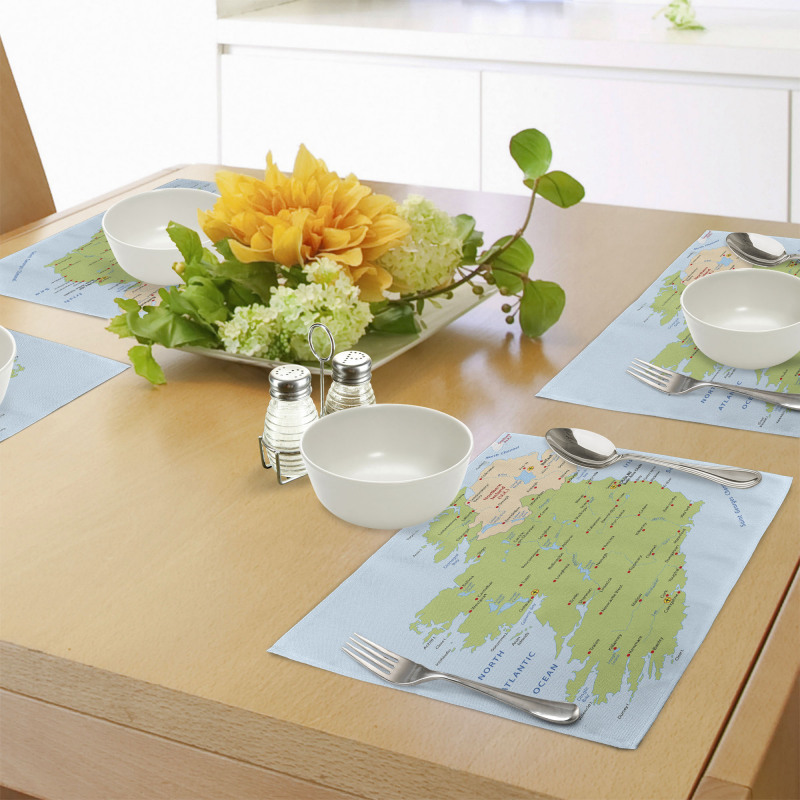 Irish Region European Place Mats