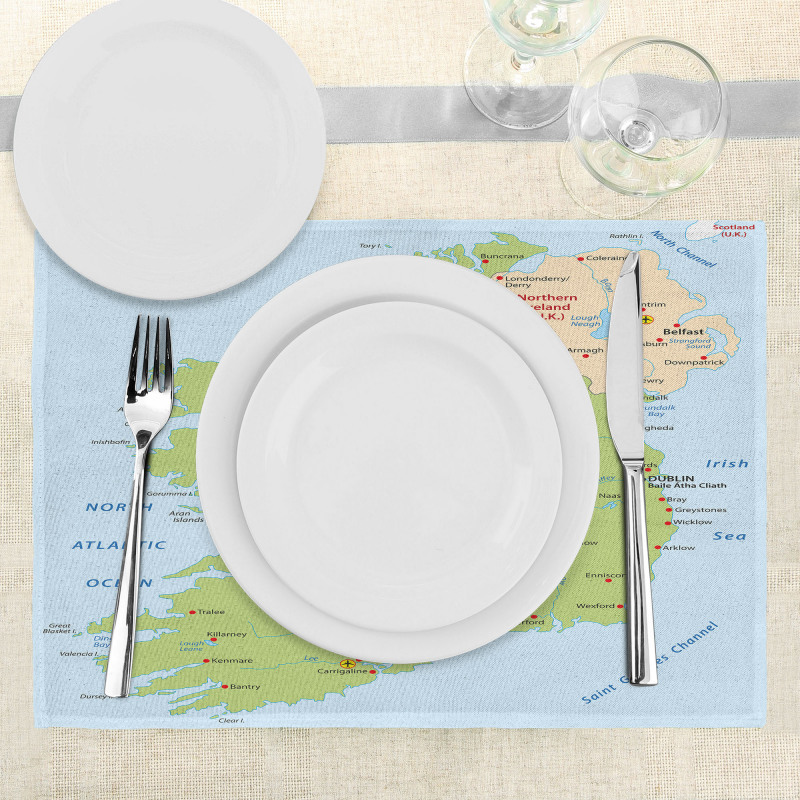 Irish Region European Place Mats