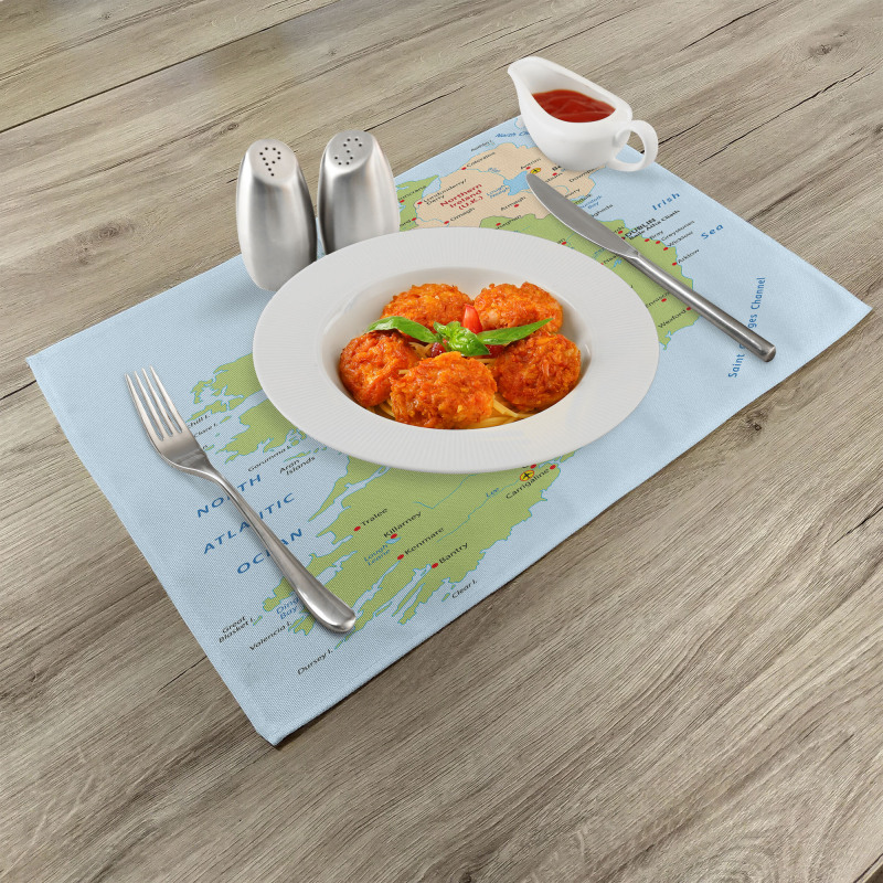 Irish Region European Place Mats