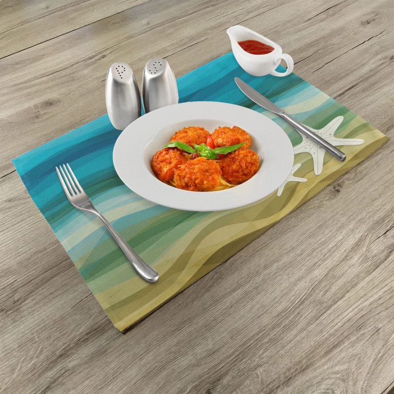 Modern Waves Starfish Place Mats