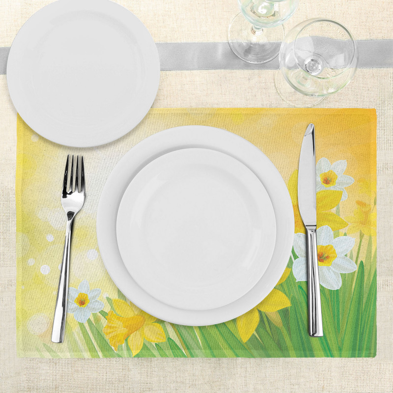 Flower Garden in Summer Place Mats