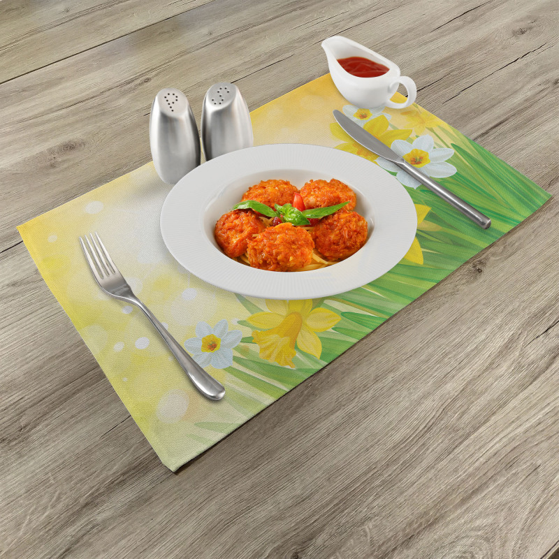 Flower Garden in Summer Place Mats