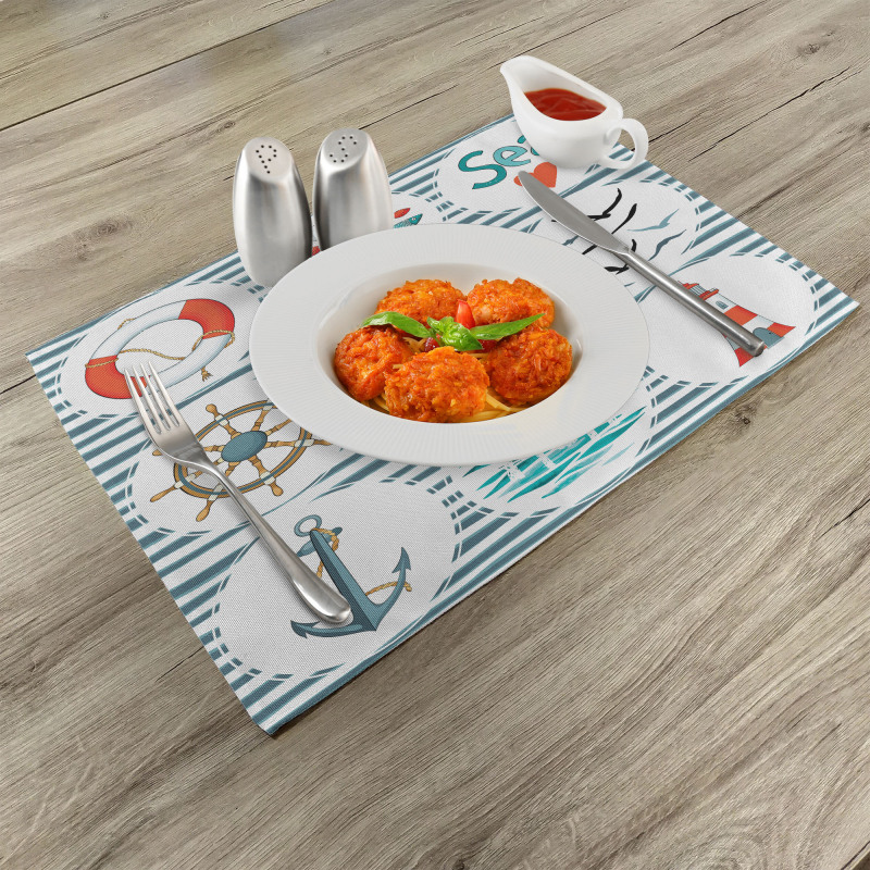 Marine Collage Place Mats