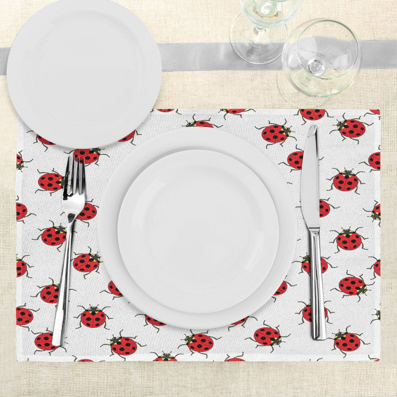 Ladybugs Patterns Place Mats