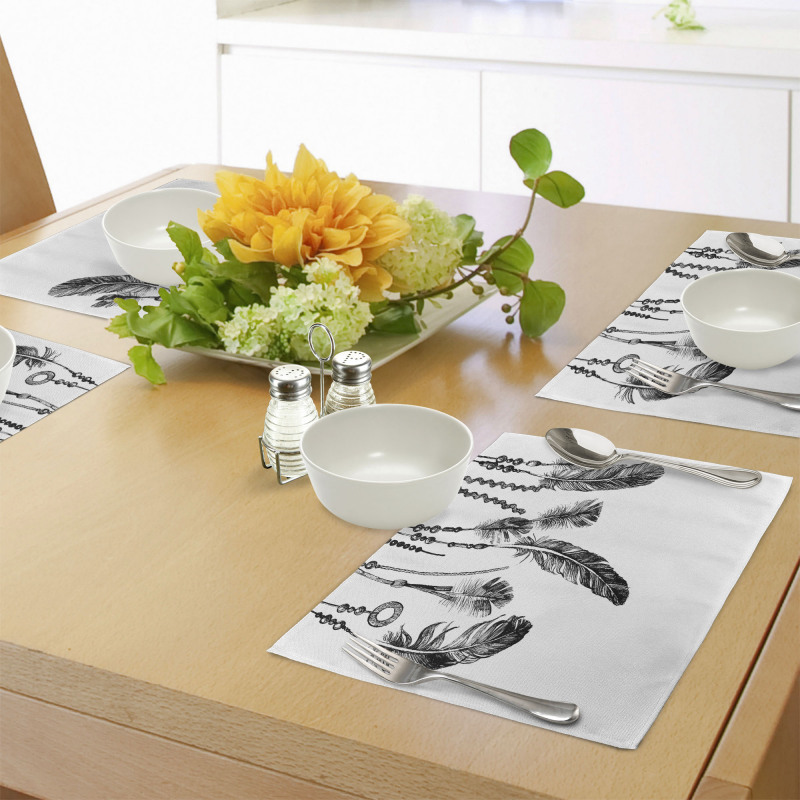 Native Feathers Place Mats