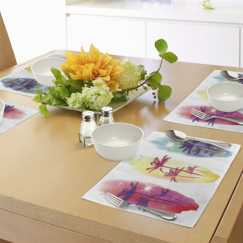 Palm Trees Seagulls Place Mats