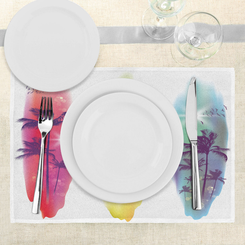 Palm Trees Seagulls Place Mats