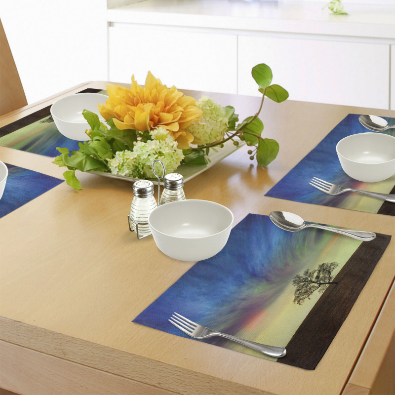 Surreal Sky Field Ombre Place Mats