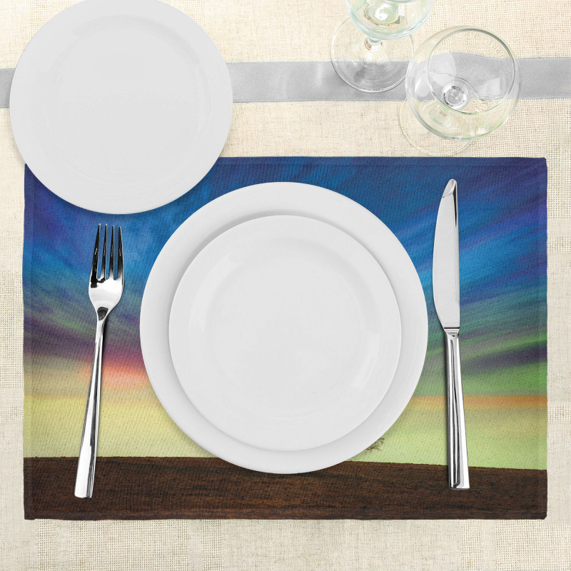 Surreal Sky Field Ombre Place Mats