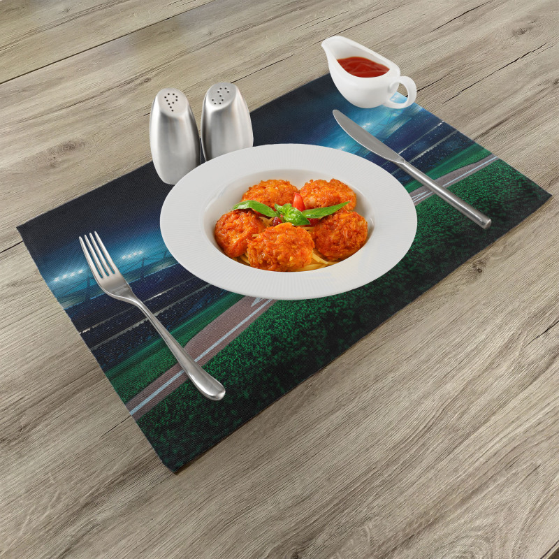 Baseball Stadium Night Place Mats