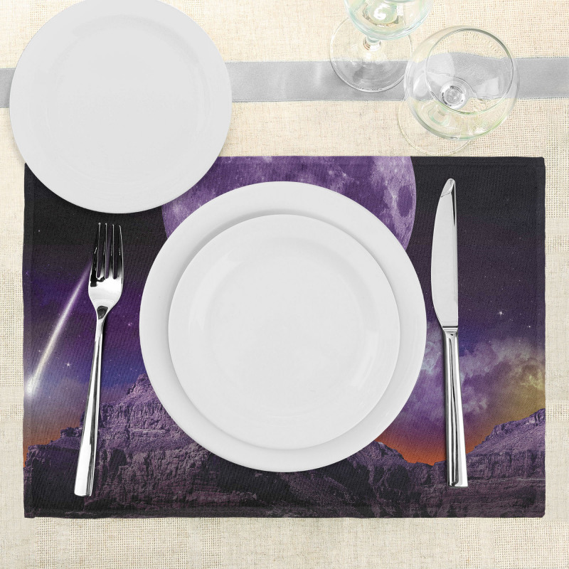 Moon and Asteroids Place Mats