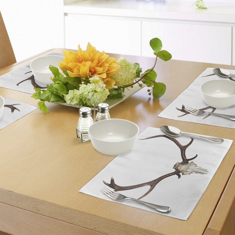 Antlers Skeleton Hunter Place Mats