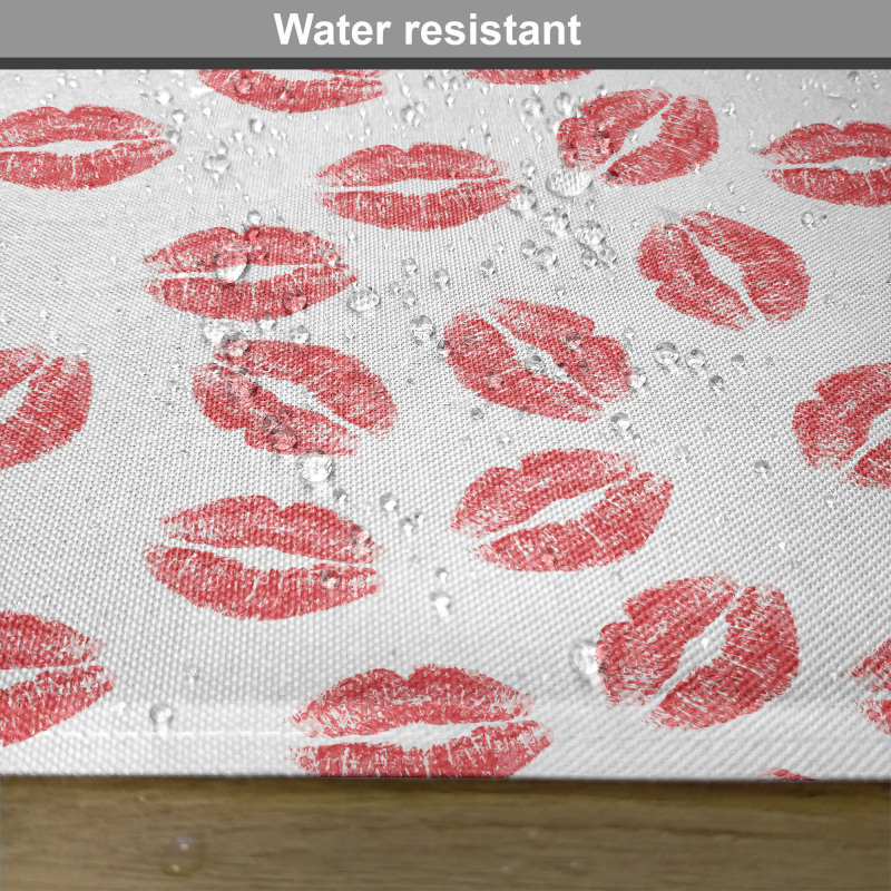 Red Lipsticks Kiss Marks Place Mats