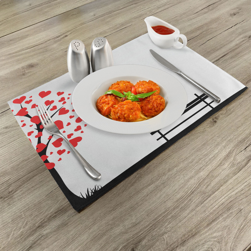 Tree HeArt Leaves Place Mats