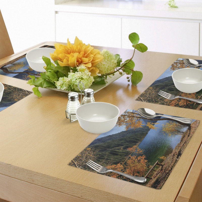 Lake Forest Autumn Tree Place Mats