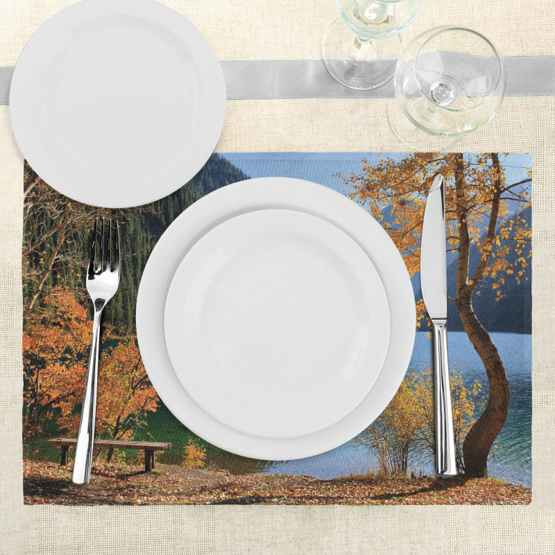 Lake Forest Autumn Tree Place Mats