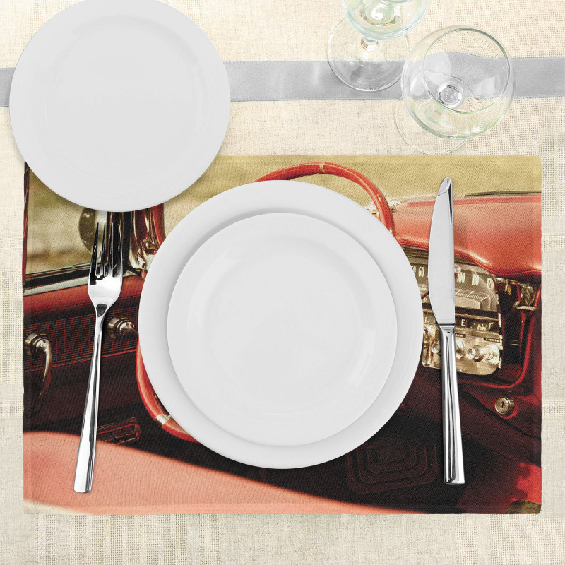 Antique Classic Car Place Mats