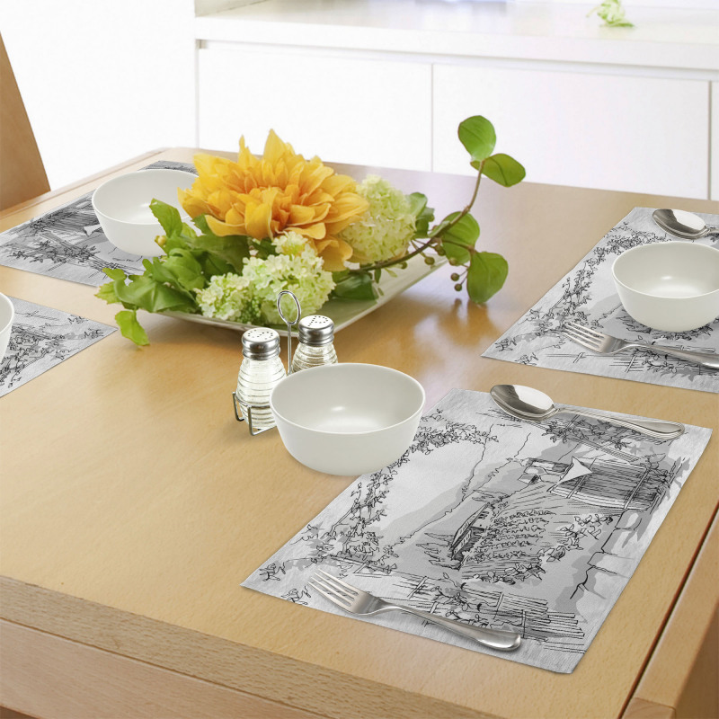 Valley Winery House Art Place Mats