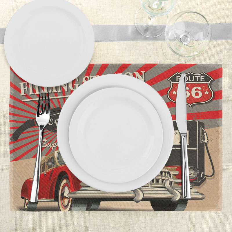 Retro Poster Effect Place Mats