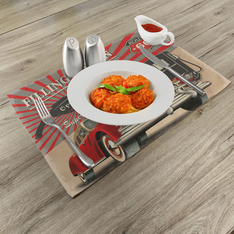 Retro Poster Effect Place Mats