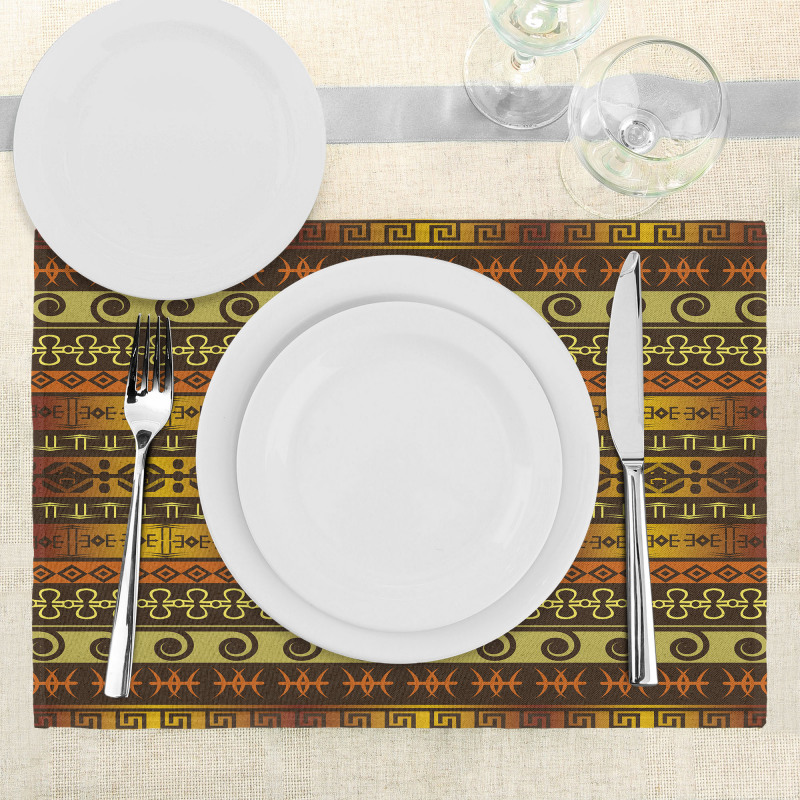 Geometric Indigenous Art Place Mats