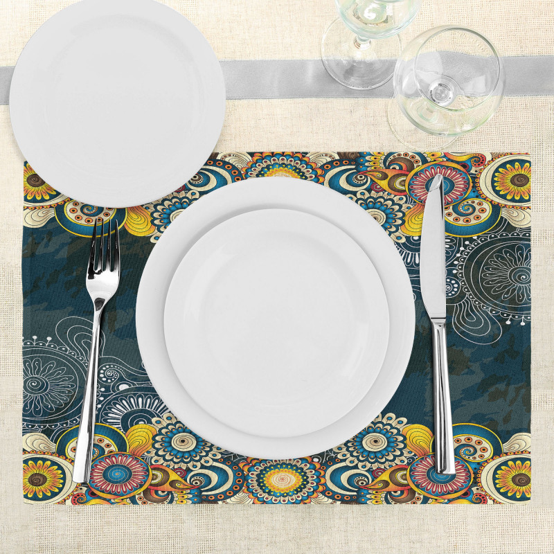 Mandala Paisley Place Mats