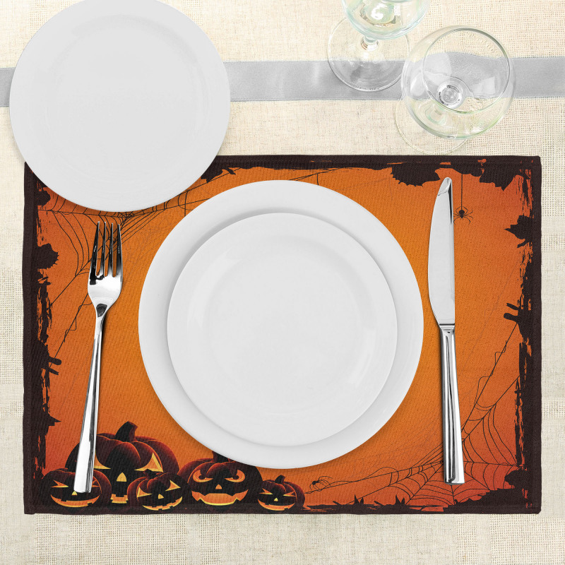 Halloween Pumpkin Scary Place Mats