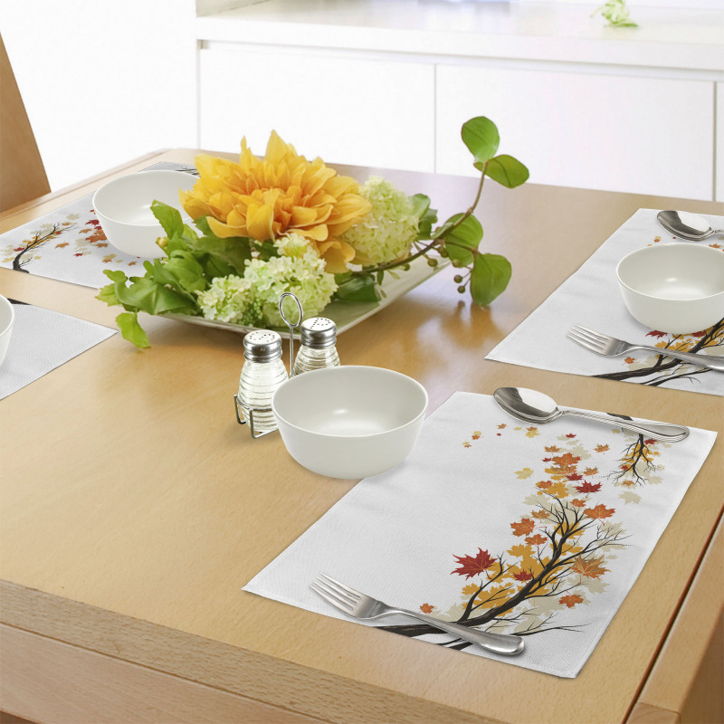 Autumn Tree Branches Place Mats