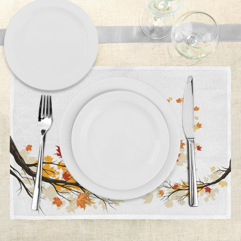 Autumn Tree Branches Place Mats