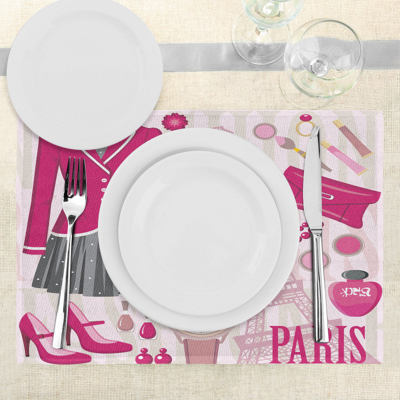 Fashion in Paris Dresses Place Mats