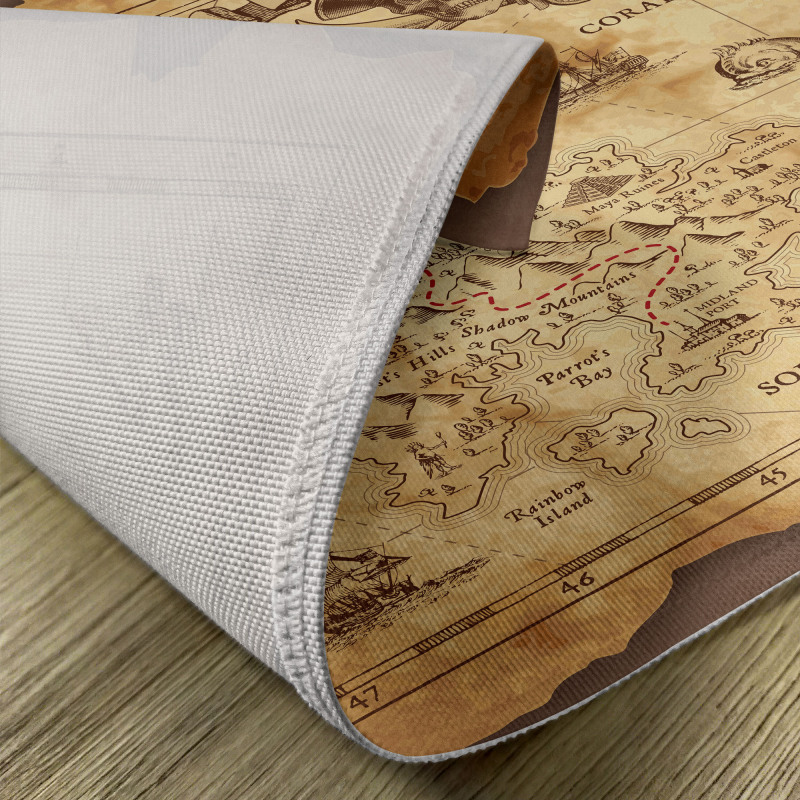 Old Paper Treasure Map Place Mats