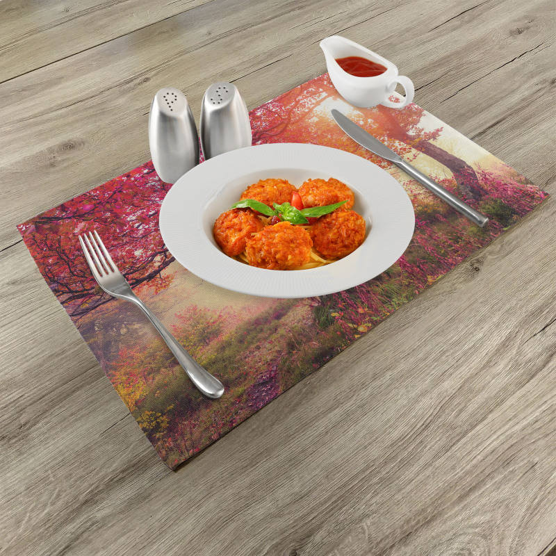 Flowers in Park Fall Place Mats