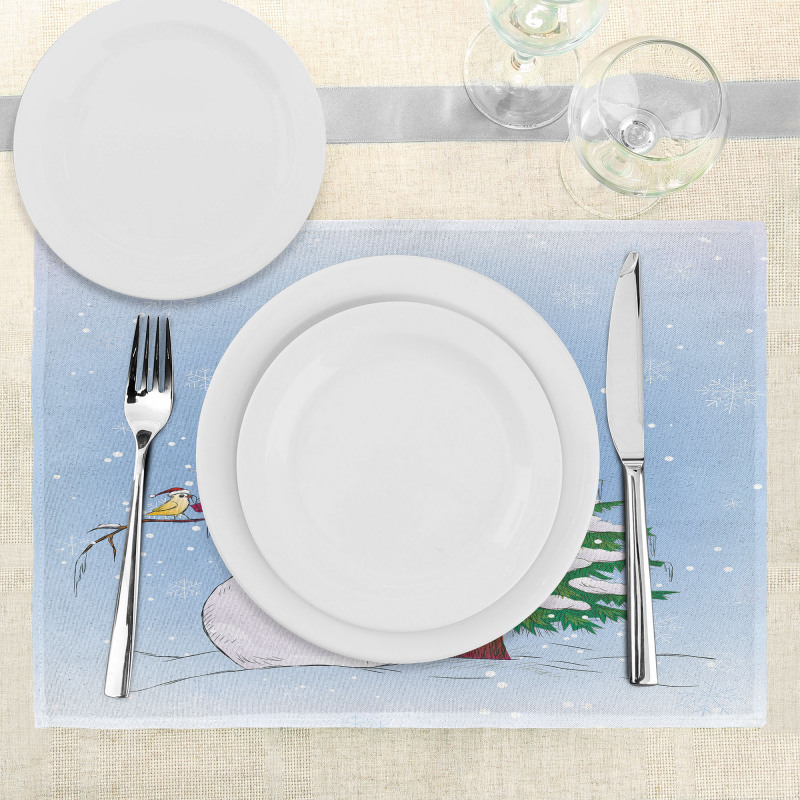 Snowman and Tree Place Mats