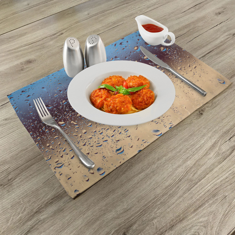 Rainy Day Window Effect Place Mats