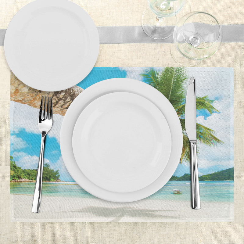 Beach Xmas Stockings Place Mats